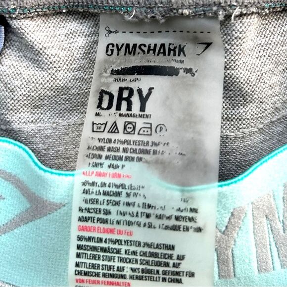 Gymshark Workout Pants Womens Medium 8 10 Grey Leggings Athletic Yoga Lifting - Picture 7 of 7